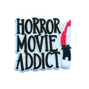 Horror Movie Addict Croc Charm